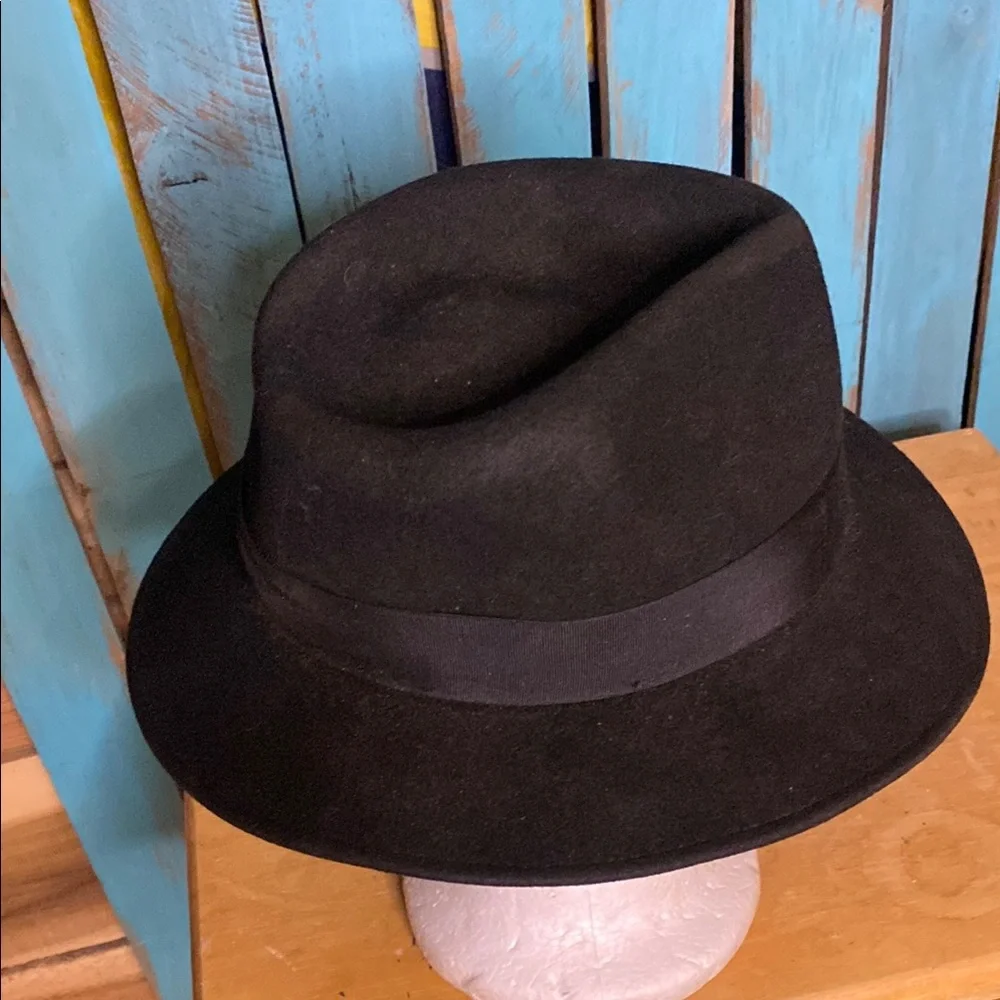 Jaxon Classic Black Fedora Hat size small